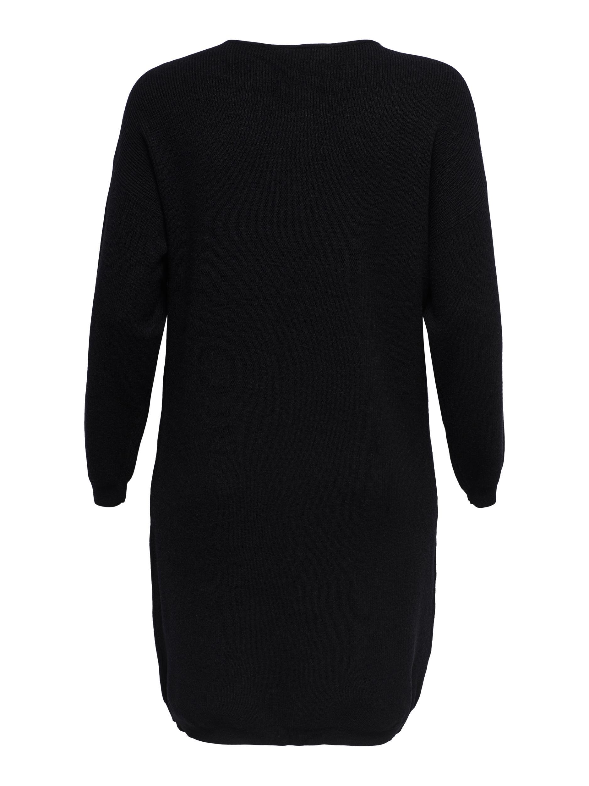 CarEsly V-Neck Knee Dress-Pluspige