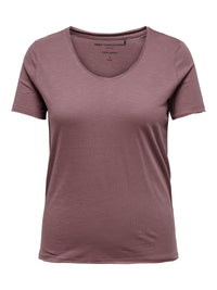 CarBonnie SS V-Neck Tee-Pluspige