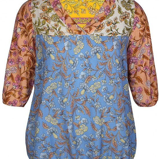 Viscose-bluse i smukke farver fra Zhenzi-Pluspige
