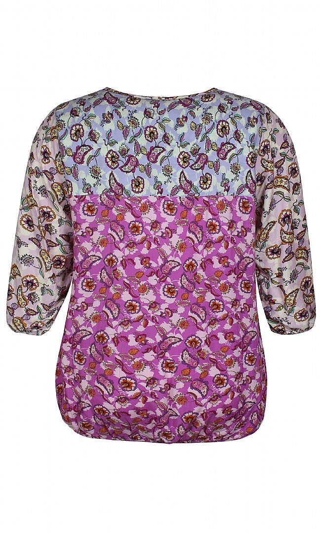 Viscose-bluse i smukke farver fra Zhenzi-Pluspige