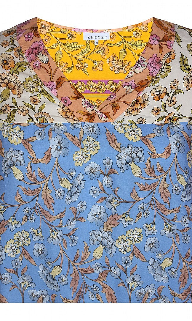 Viscose-bluse i smukke farver fra Zhenzi-Pluspige