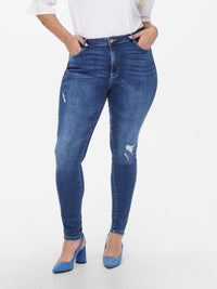 Cool jeans med destroy fra Carmakoma-Pluspige