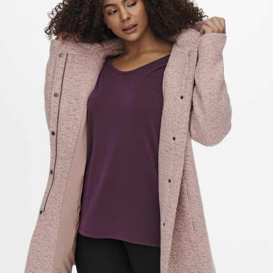 Uldjakke med hætte fra Carmakoma-Pluspige