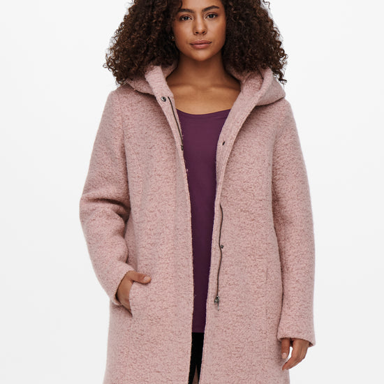 Uldjakke med hætte fra Carmakoma-Pluspige