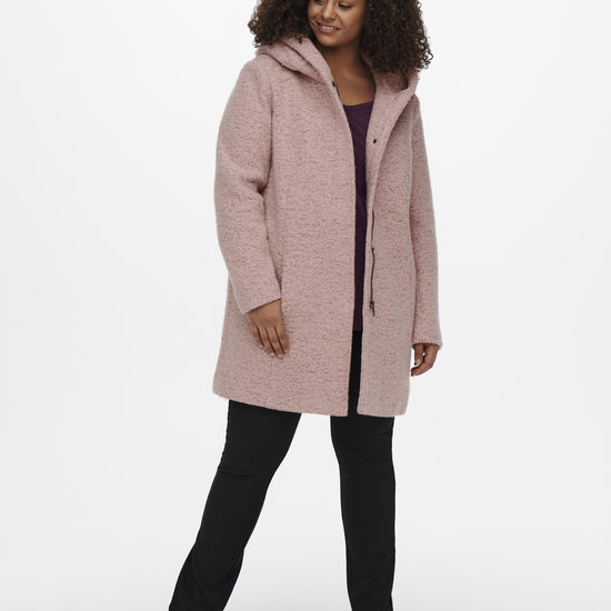 Uldjakke med hætte fra Carmakoma-Pluspige