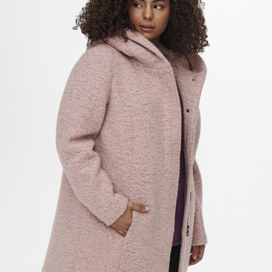 Uldjakke med hætte fra Carmakoma-Pluspige