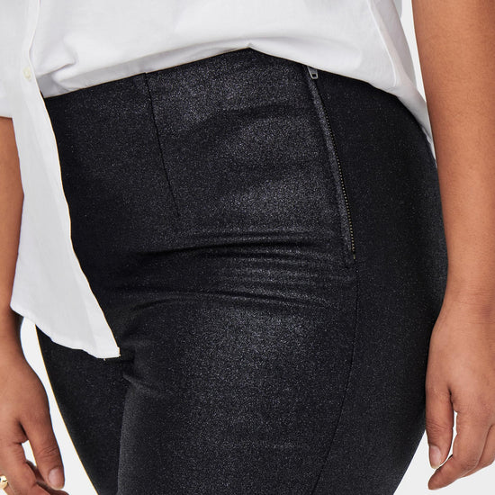 Coatede leggins med glitter fra Carmakoma-Pluspige
