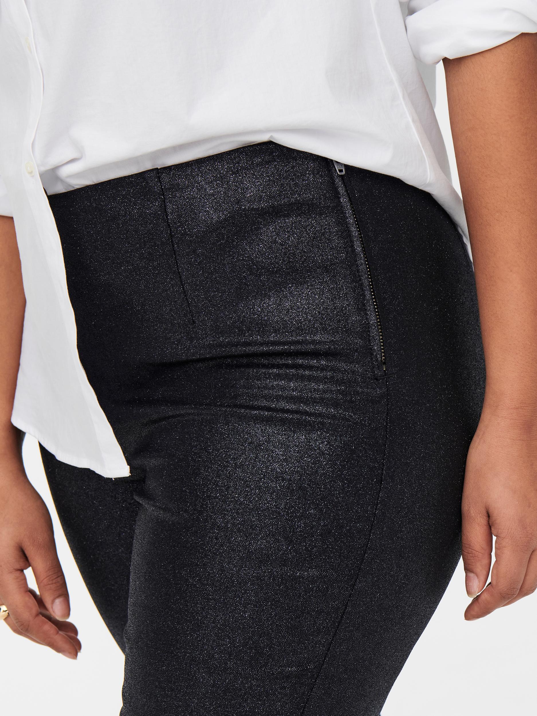 Coatede leggins med glitter fra Carmakoma-Pluspige