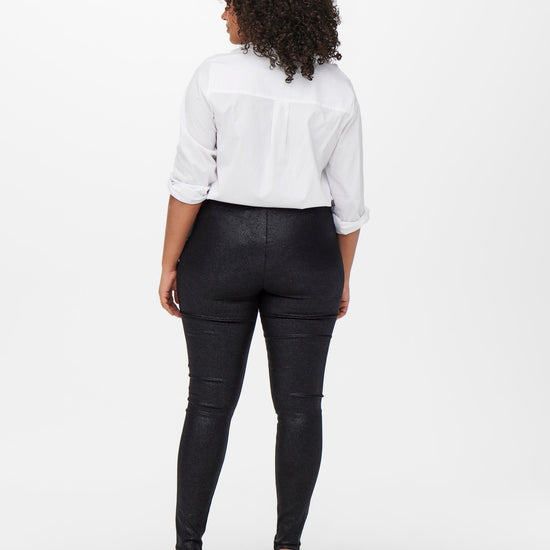 Coatede leggins med glitter fra Carmakoma-Pluspige