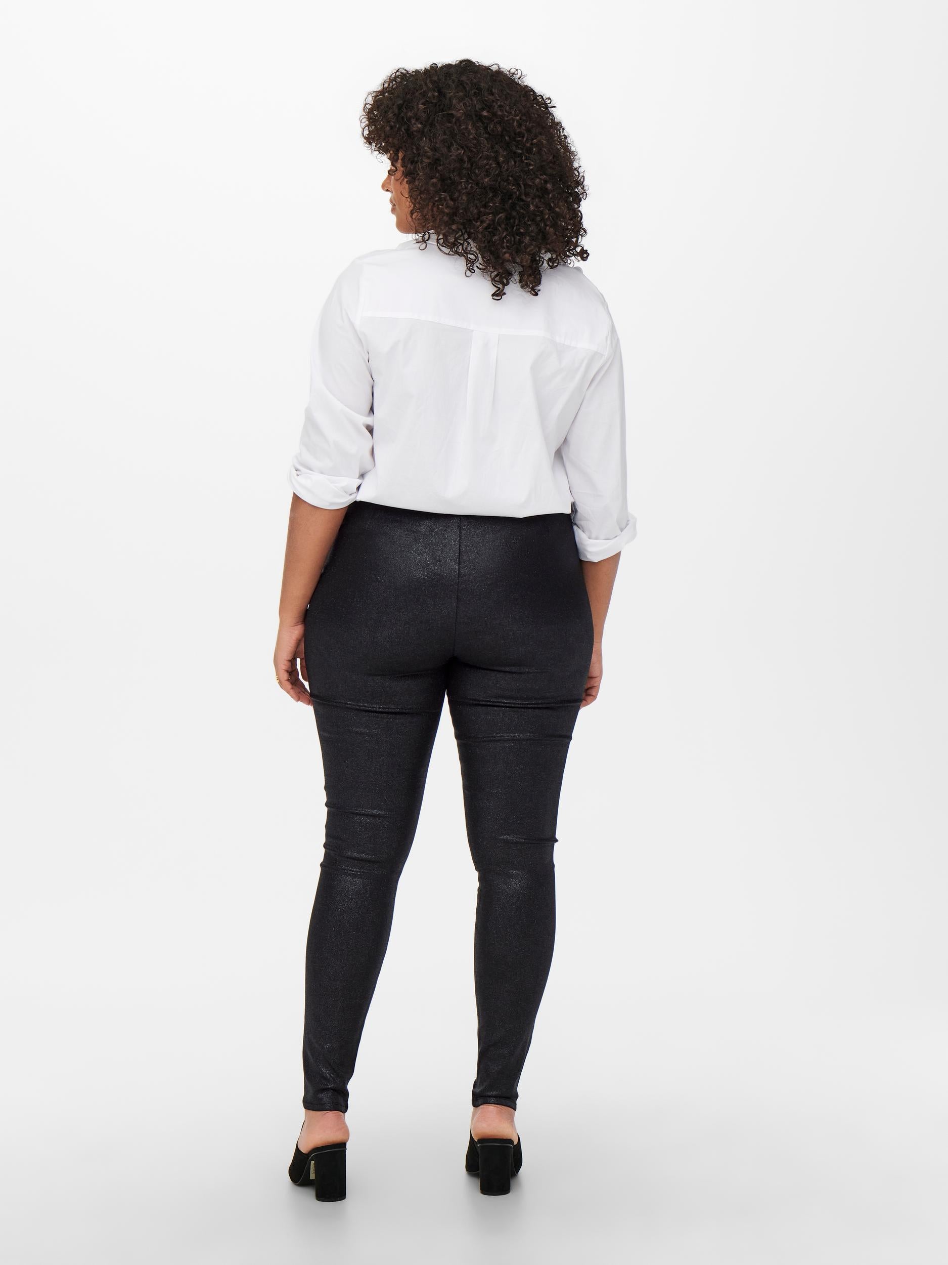 Coatede leggins med glitter fra Carmakoma-Pluspige