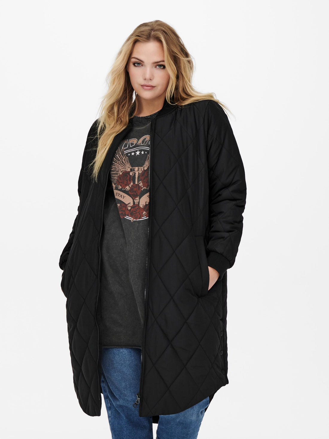 CarCarrot Long Quilted Jacket-Pluspige