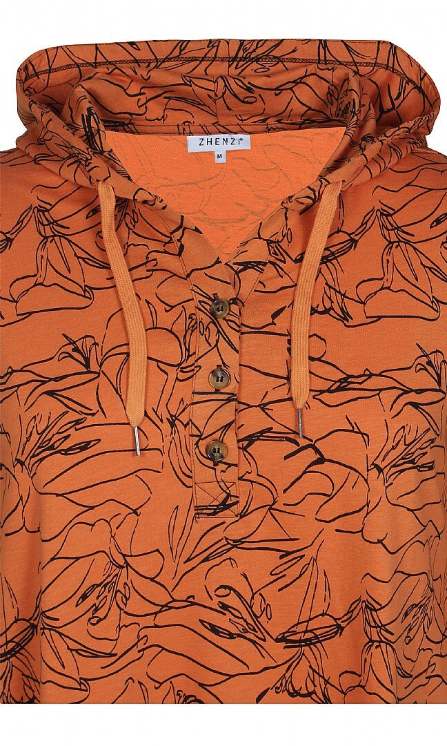 Hoodie bluse fra Zhenzi-Pluspige