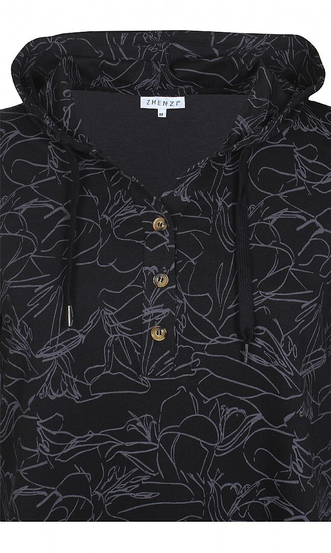 Hoodie bluse fra Zhenzi-Pluspige