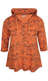 Hoodie bluse fra Zhenzi-Pluspige