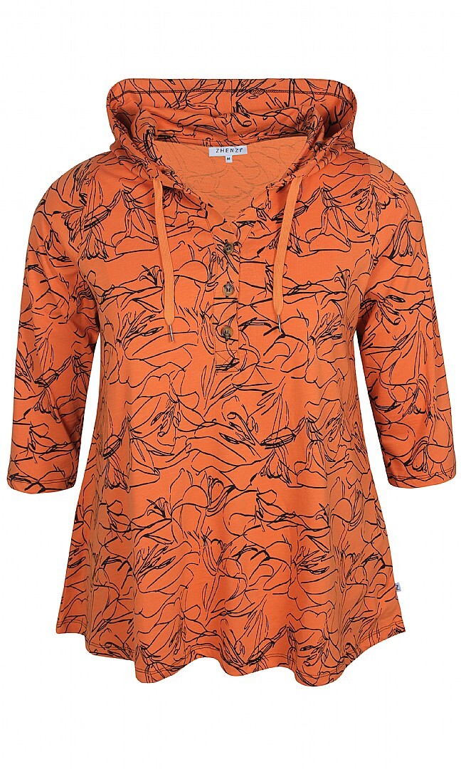 Hoodie bluse fra Zhenzi-Pluspige