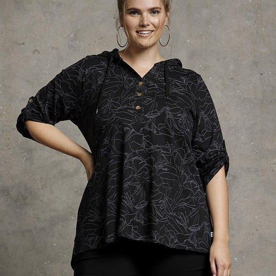 Hoodie bluse fra Zhenzi-Pluspige