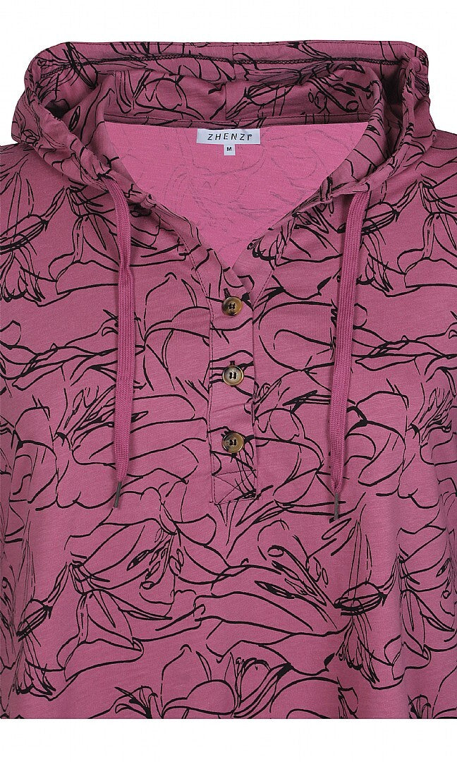 Hoodie bluse fra Zhenzi-Pluspige