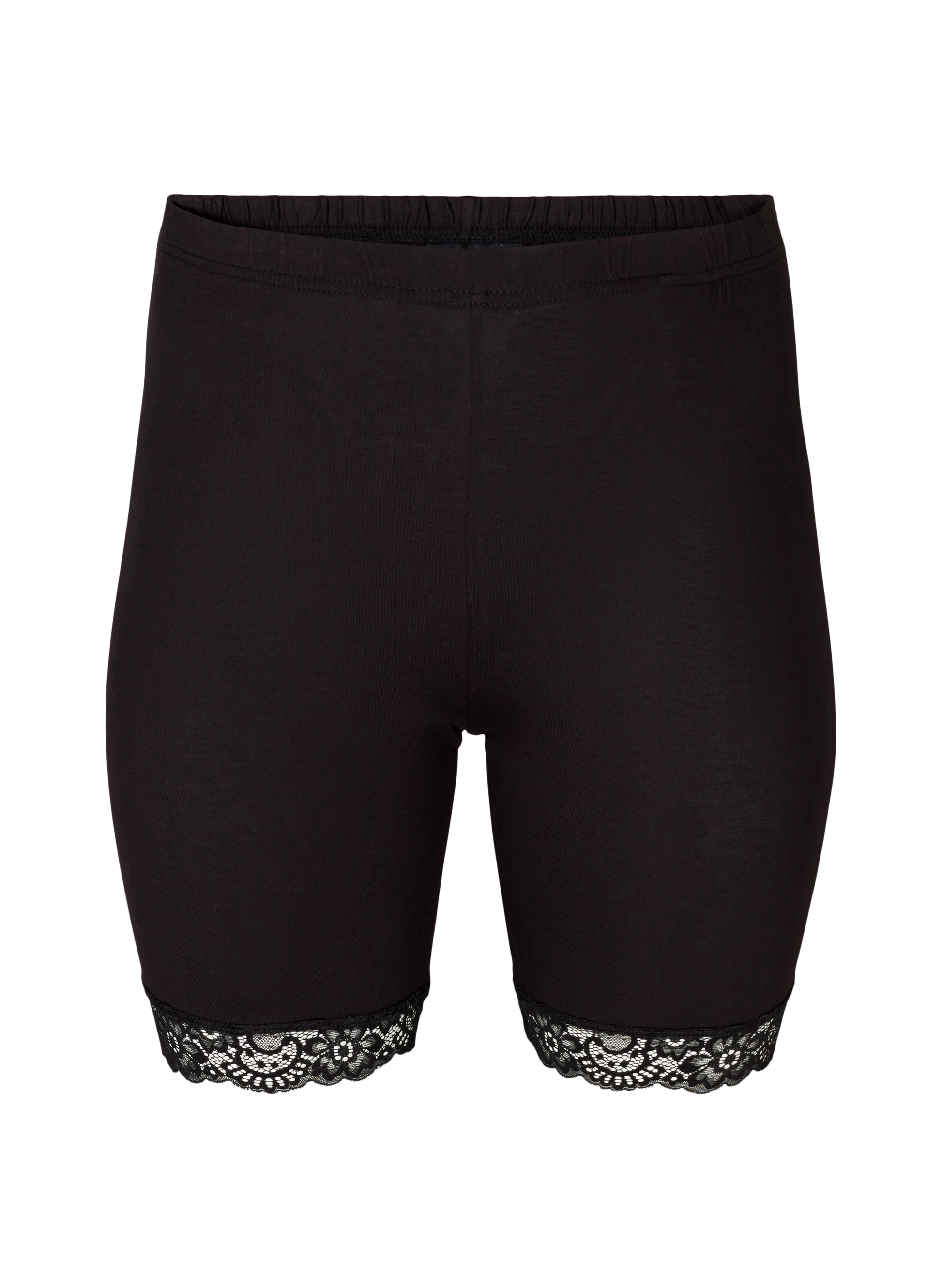 Cykelshorts med blonde fra Zizzi-Pluspige