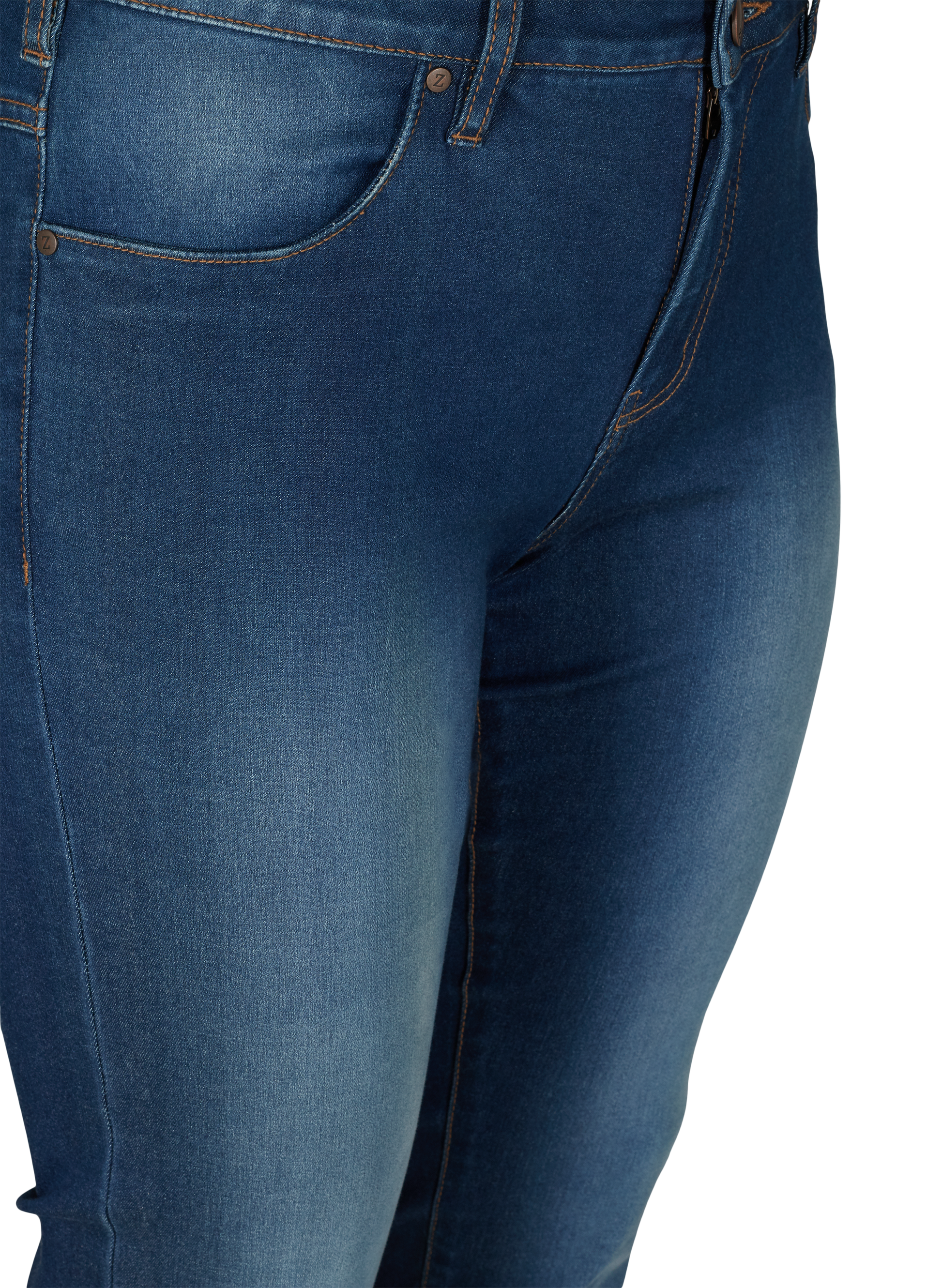 Jeans med normal talje fra Zizzi-Pluspige