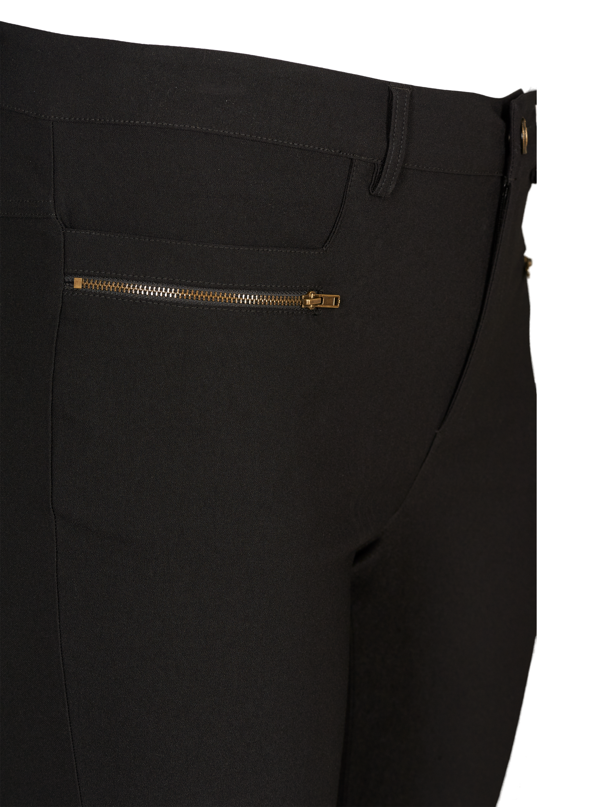Bukser med lynlåsdetaljer fra Zizzi-Pluspige