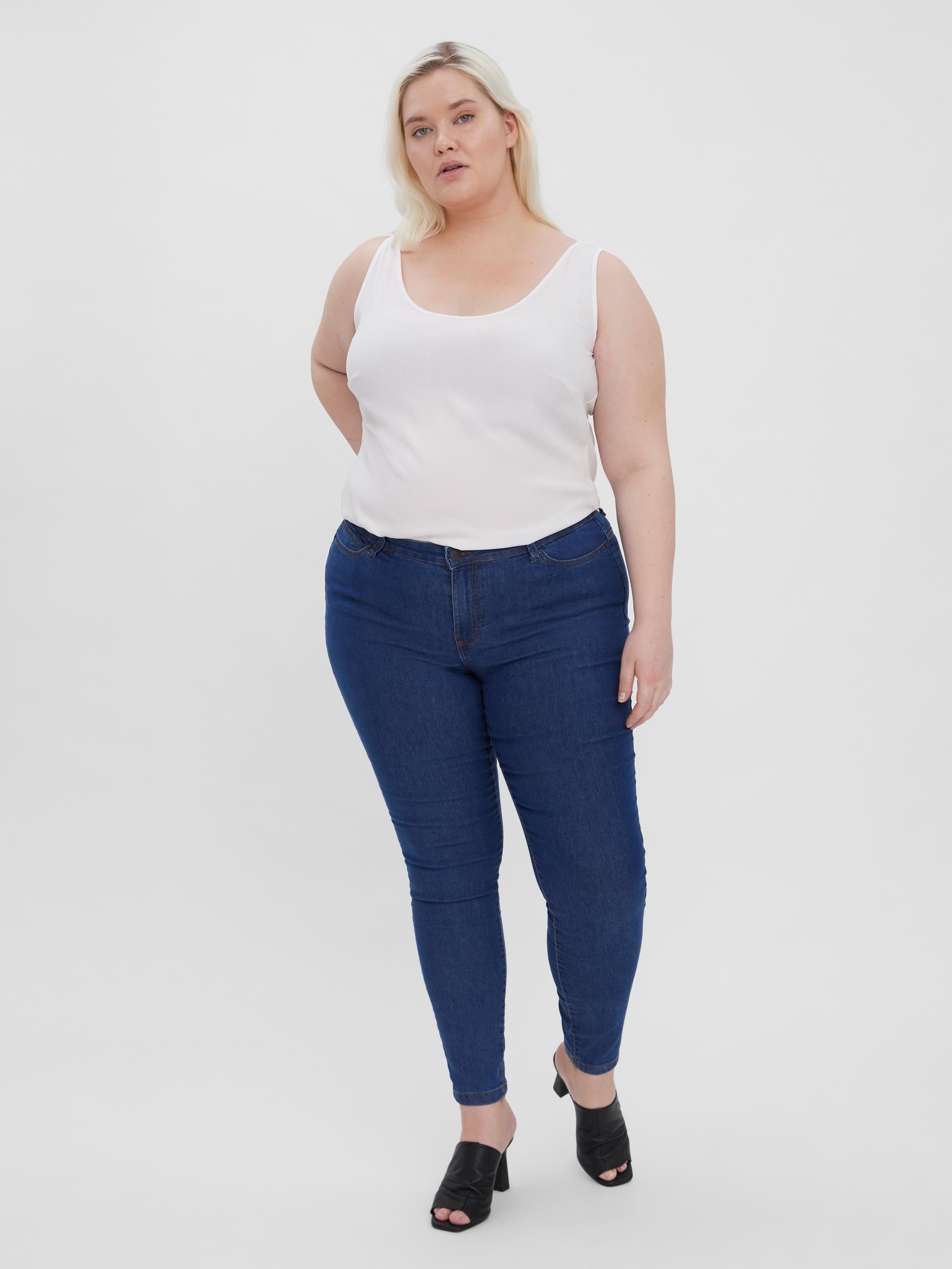 Jeggings med høj talje fra Vero Moda Curve-Pluspige