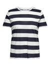 April stripe tee fra Carmakoma-Pluspige