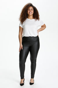 Coatede leggins fra Kaffe Curve-Pluspige