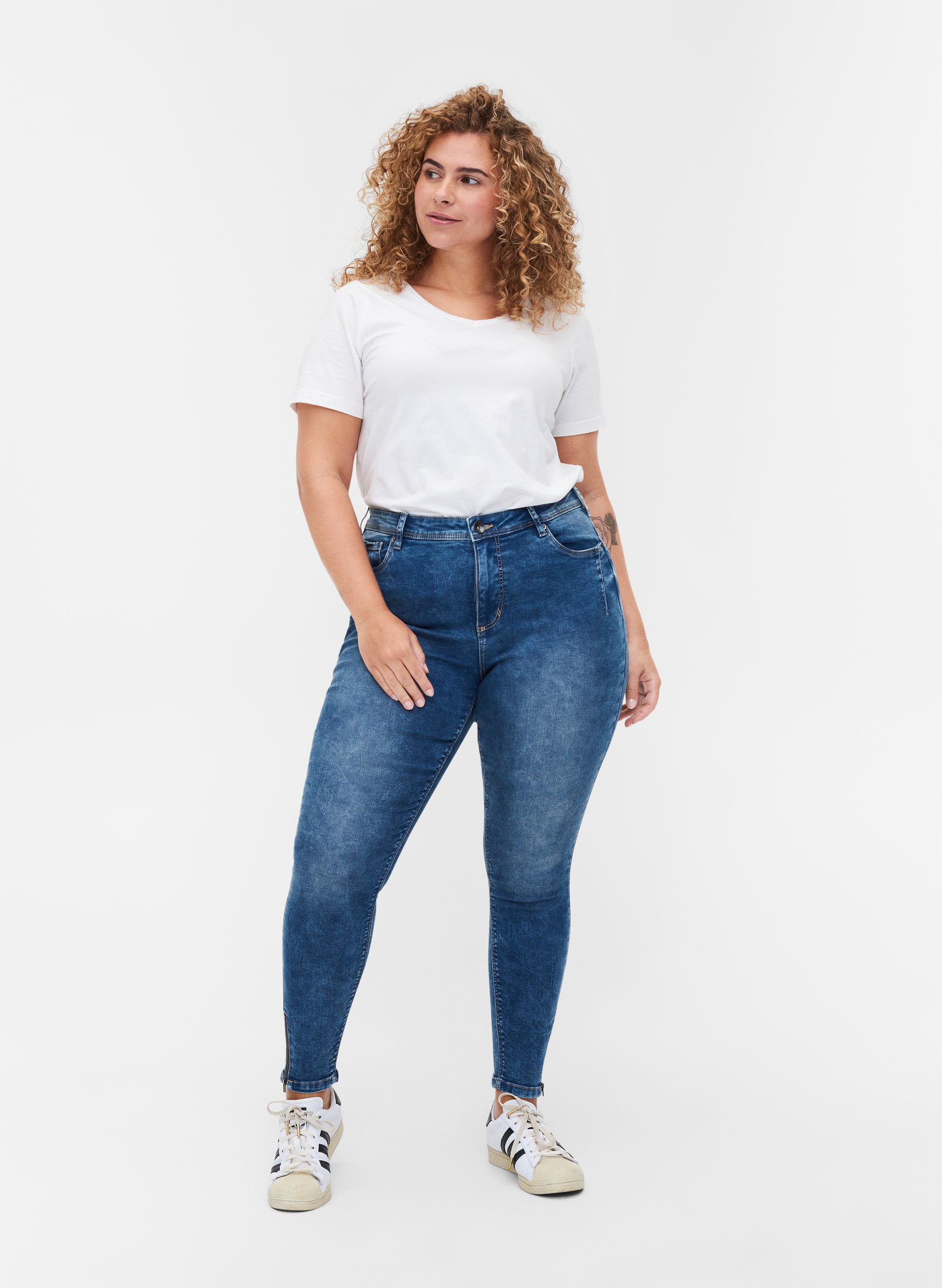 ZiAmy Cropped Jeans-Pluspige