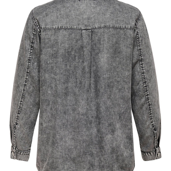 CarLea Black Denim Shirt-Pluspige