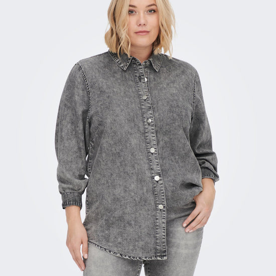 CarLea Black Denim Shirt-Pluspige