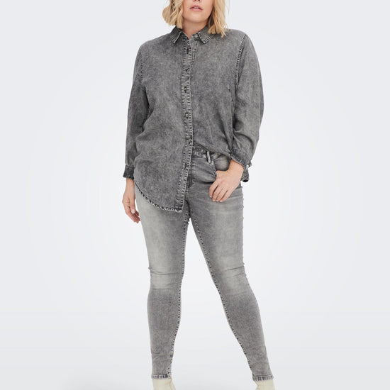 CarLea Black Denim Shirt-Pluspige