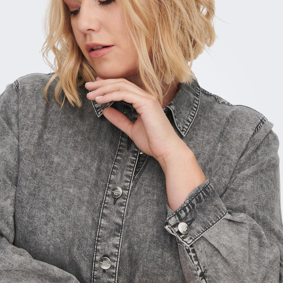 CarLea Black Denim Shirt-Pluspige