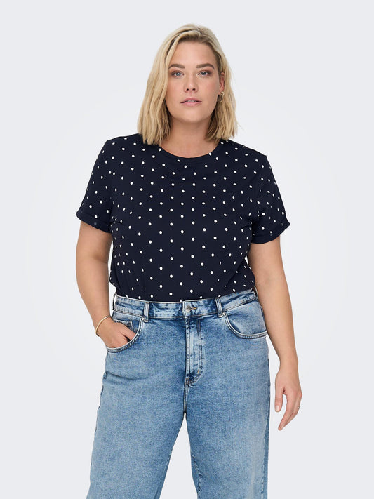 CARMILLE DOT SS  REG TEE JRS