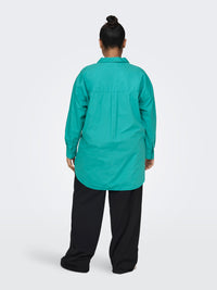 CarMinsa Oversize Shirt Solid-Pluspige