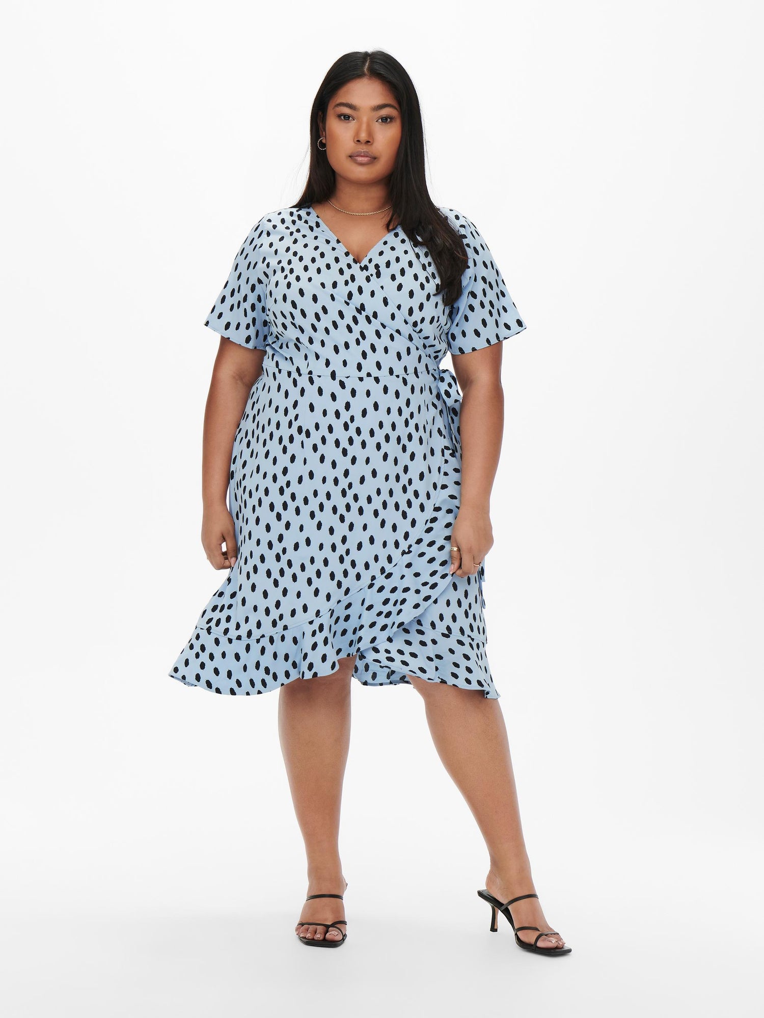 Omslagskjole plus size