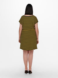 CarApril Knee Dress Stripe-Pluspige