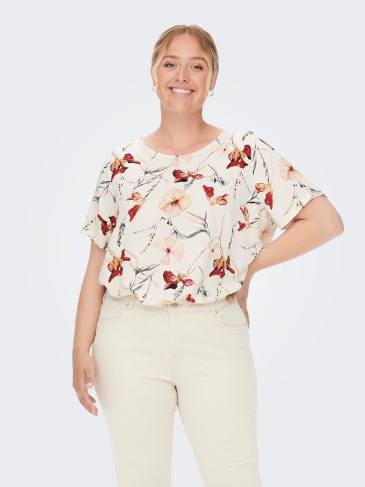 Kortærmet top fra Carmakoma-Pluspige