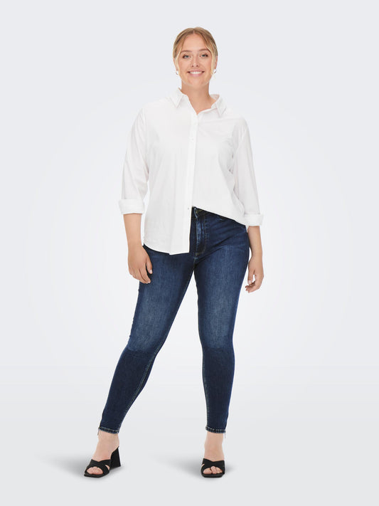CarWilly Skinny Ankle Zip Jeans-Pluspige