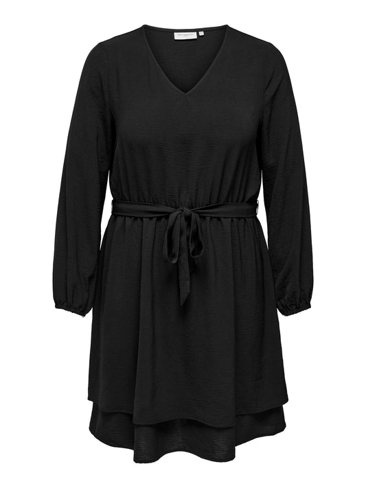 CarMette V-Neck Dress-Pluspige