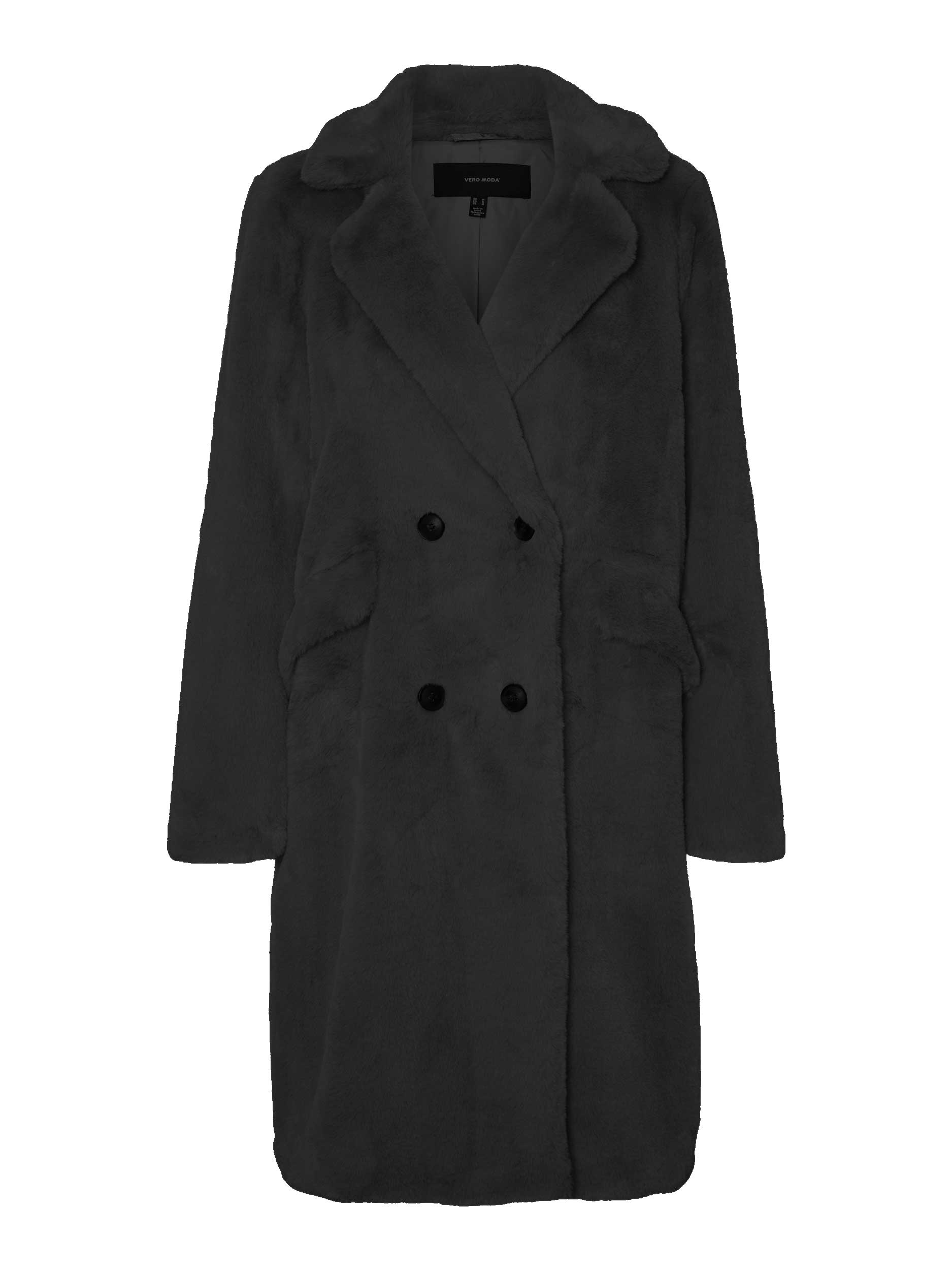VmSuielly Long Faux Fur Coat-Pluspige