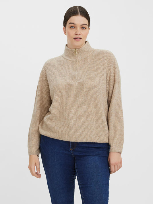 VmPlaza Zipper Blouse-Pluspige