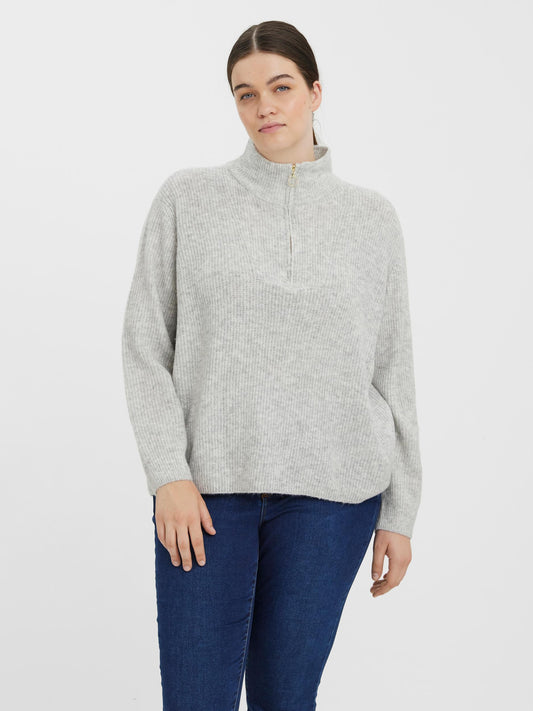 VmPlaza Zipper Blouse-Pluspige