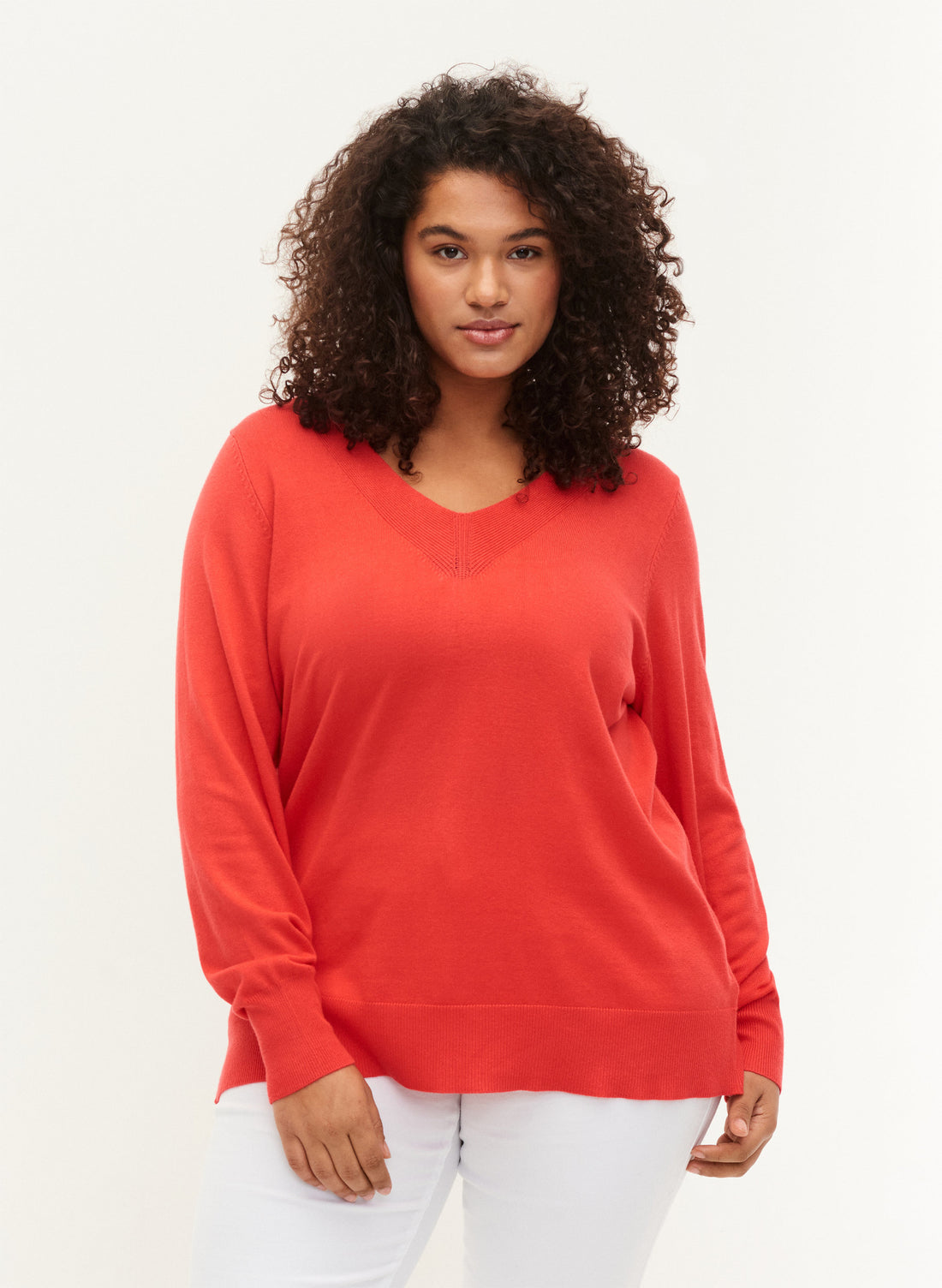 ZiCaCarrie V-Neck Pullover-Pluspige