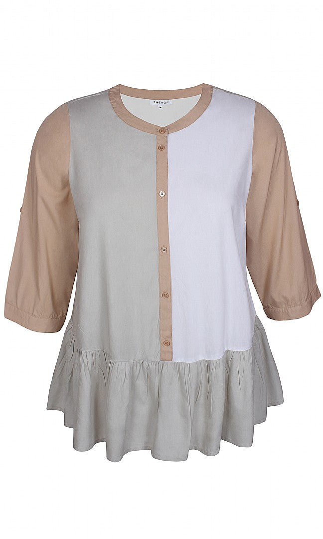 ZhSKY PEPLUM BLOUSE